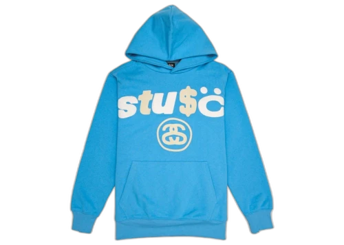 Stussy x CPFM 8 Ball Pigment Dyed Hoodie Blue