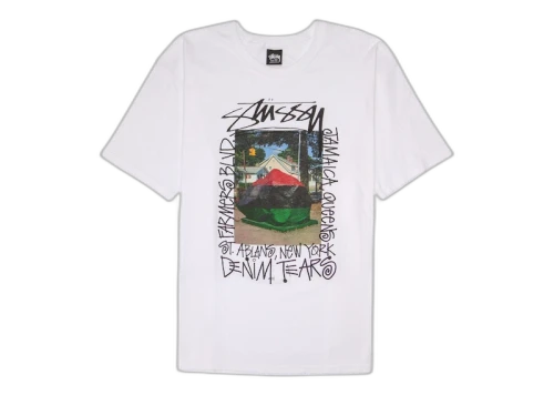 Stussy x Denim Tears Farmers Blvd Tee White