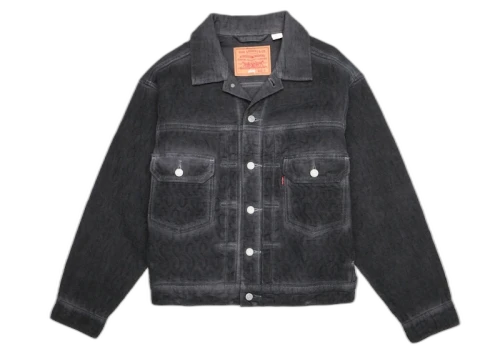 Stussy x Levi's Dyed Jacquard Jacket Black