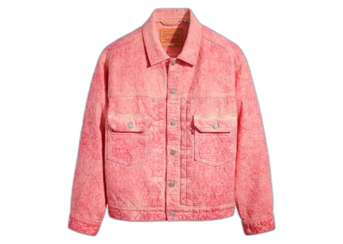 Stussy x Levi's Dyed Jacquard Jacket Pink