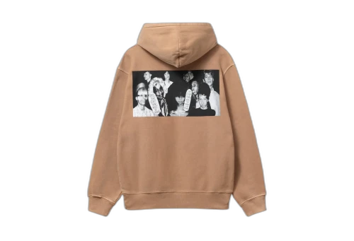 Stussy x Martine Rose Collage Pigment Dyed Hoodie Mocha (SS23)