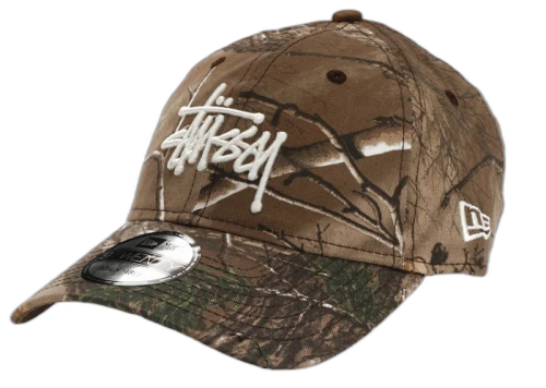 Stussy x New Era 9Twenty Basic Strapback Hat Realtree