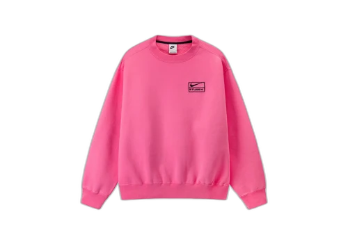 Stussy x Nike NRG Washed Fleece Crew Lotus Pink (SS22)