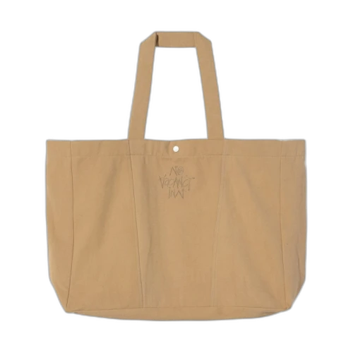 Stussy x No Vacancy Inn Oversized Canvas Tote Tan