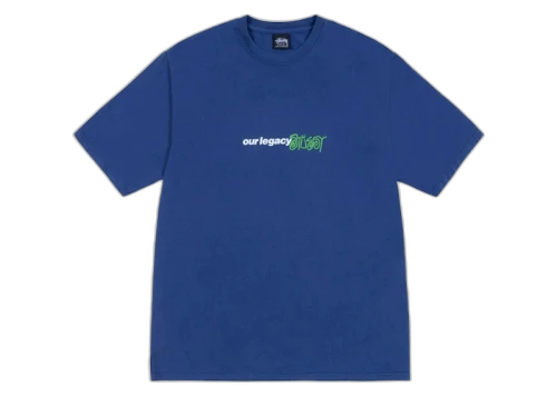 Stussy x Our Legacy Ol Sport Pigment Dyed Tee Blueberry