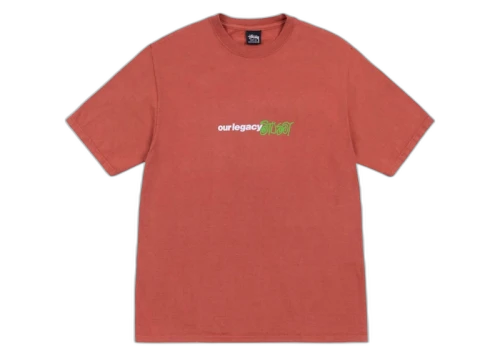 Stussy x Our Legacy Ol Sport Pigment Dyed Tee Clay