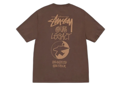 Stussy x Our Legacy Ol Surfman Pigment Dyed Tee Dark Brown