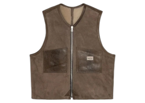 Stussy x Our Legacy Reversible Shearling Vest Off White