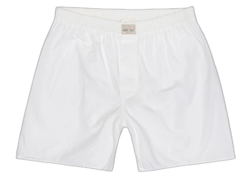 Stussy x Our Legacy Work Shop Boxer Short White Poplin