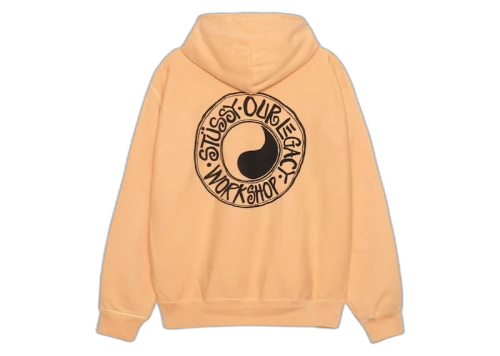 Stussy x Our Legacy Work Shop Buana Pigment Dyed Hoodie Peach