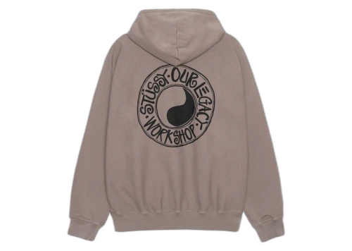 Stussy x Our Legacy Work Shop Buana Pigment Dyed Hoodie Taupe