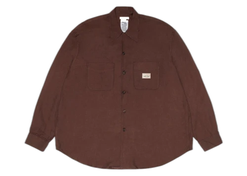 Stussy x Our Legacy Work Shop Rocco Shirt Umber Twill Flannel