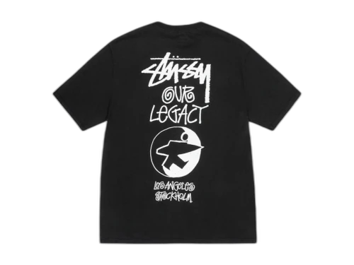Stussy x Our Legacy Work Shop Surfman Pigment Dyed Tee Black