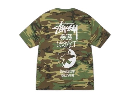 Stussy x Our Legacy Work Shop Surfman Pigment Dyed Tee Camo