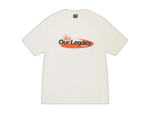 Stussy x Our Legacy Work Shop Swirl Pigment Dyed Tee Natural