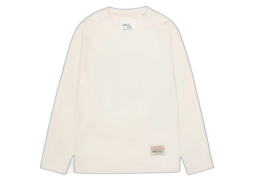 Stussy x Our Legacy Work Shop Thermal Longsleeve Cream Compact Cotton