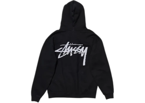 Stussy x Our Legacy Yin Yang Pig. Dyed Hoodie Overdyed Black