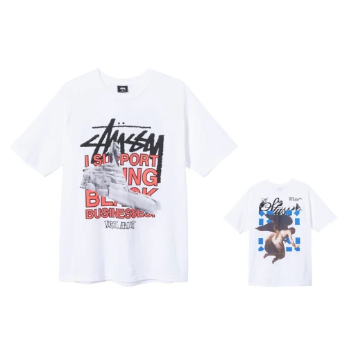Stussy x Virgil Abloh World Tour Collection T-Shirt White (FW20)