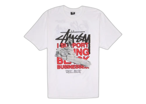 Stussy x Virgil Abloh World Tour Collection T-Shirt White
