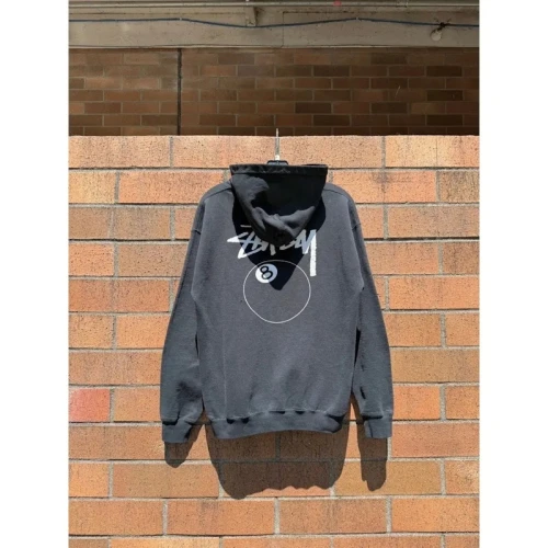 Stüssy Y2K Vintage Black 8 Ball Sweatshirt Hoodie