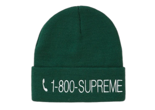 Supreme 1-800 Beanie Green