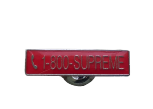 Supreme 1-800 Pin Red
