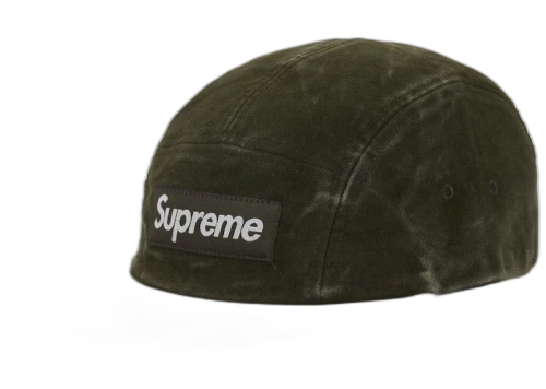Supreme 2-Tone Moleskin Camp Cap Olive