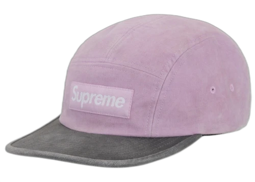 Supreme 2-Tone Moleskin Camp Cap Pink