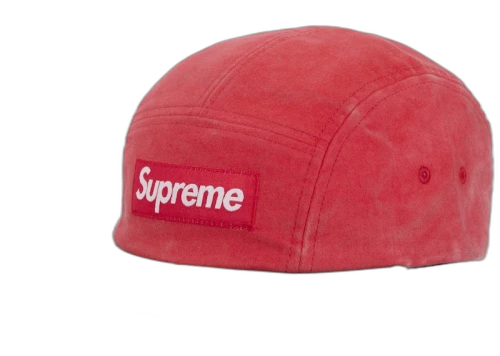 Supreme 2-Tone Moleskin Camp Cap Red