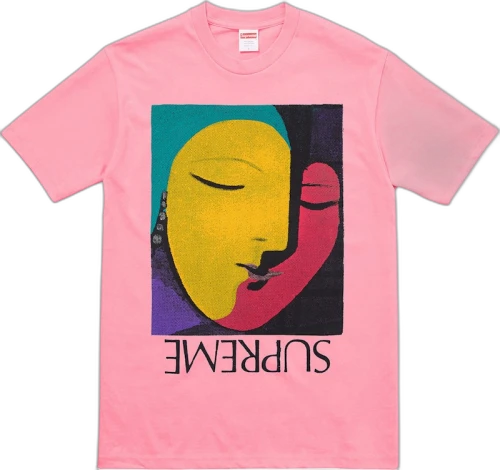 Supreme Abstract Tee Bright Coral