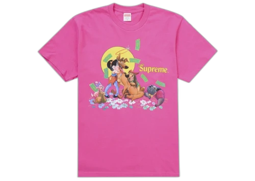 Supreme All Dogs Go To Heaven Tee Fuchsia