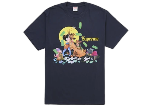 Supreme All Dogs Go To Heaven Tee Navy