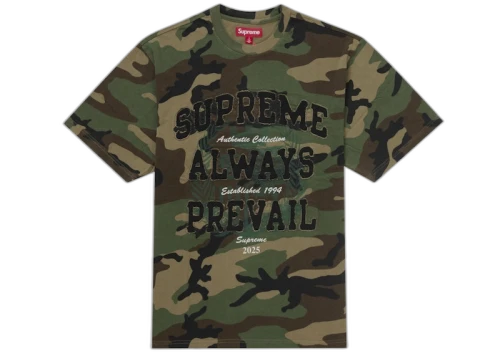 Supreme Always Prevail S/S Top Woodland Camo
