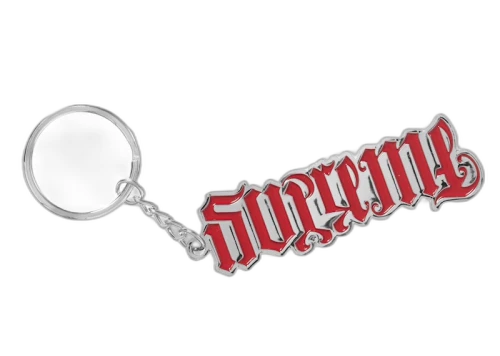 Supreme Ambigram Keychain Red