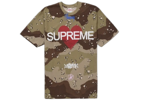 Supreme Announcing Tee Chocolate Chip Camo
