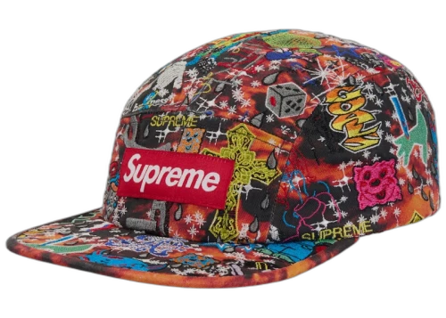 Supreme AOI Embroidered Camp Cap Red