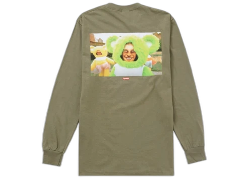 Supreme Aphex Twin Donkey Rhubarb L/S Tee Olive