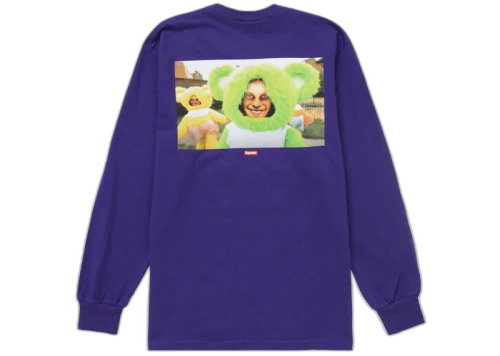 Supreme Aphex Twin Donkey Rhubarb L/S Tee Purple