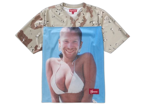 Supreme Aphex Twin Football Jersey Chocolate Chip Camo