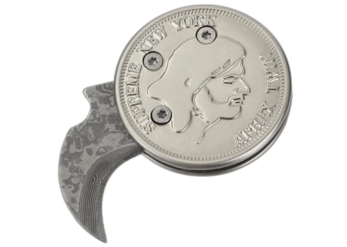 Supreme Aphex Twin Mantis Coin Knife Silver