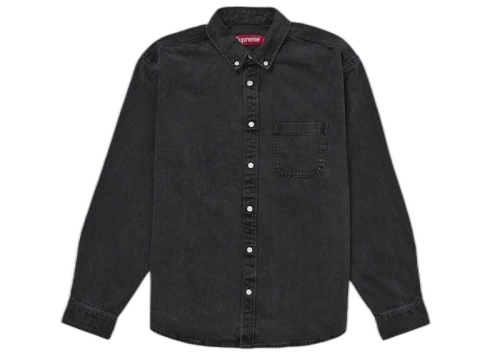 Supreme Applique Denim Shirt Black