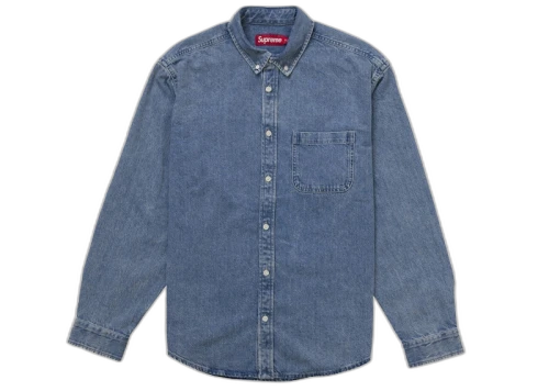 Supreme Applique Denim Shirt Indigo
