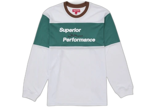 Supreme Arabic Mesh L/S Top White