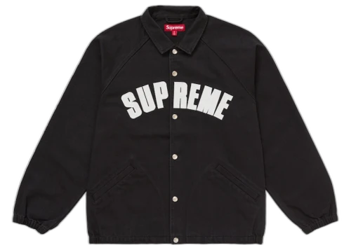 Supreme Arc Denim Coaches Jacket (SS25) Black