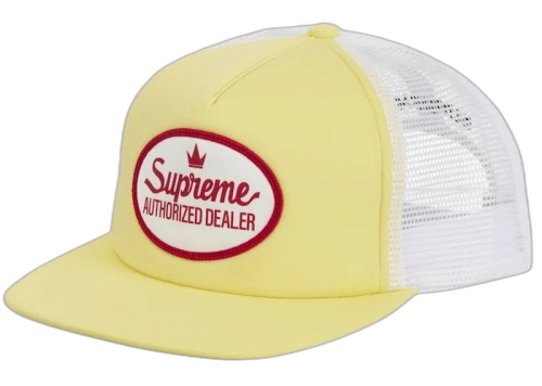 Supreme Authorized Mesh Back 5-Panel (SS25) Light Yellow