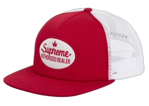 Supreme Authorized Mesh Back 5-Panel (SS25) Red