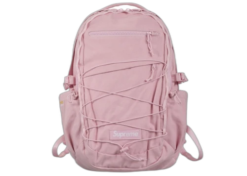 Supreme Logo Backpack (SS25) Light Pink