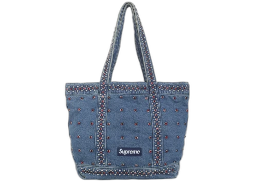 Supreme b.b. Simon Denim Tote Bag Washed Indigo