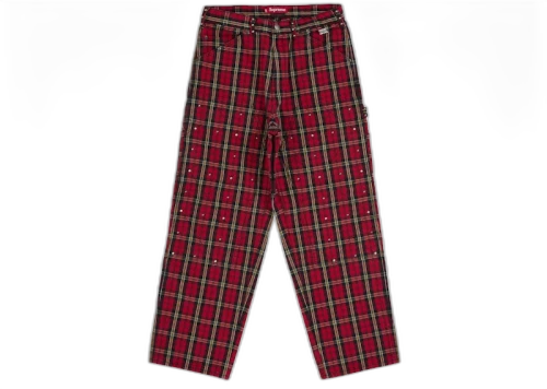 Supreme b.b. Simon Quilted Double Knee Painter Pant Plaid