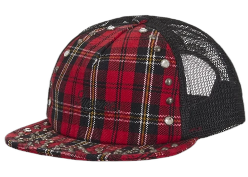 Supreme b.b. Simon Studded Mesh Back 5-Panel Plaid